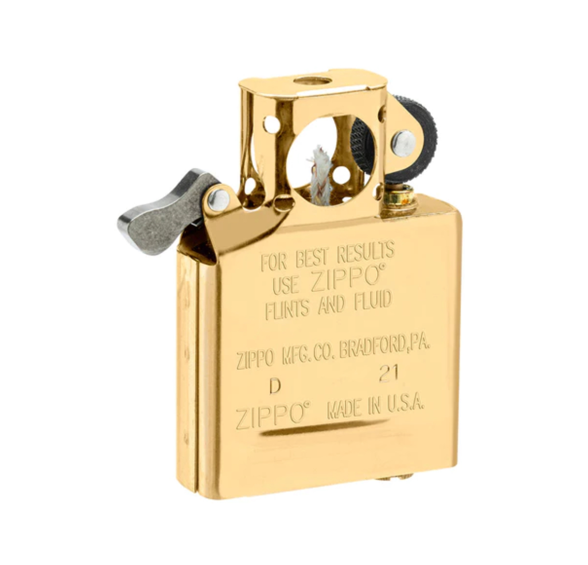 Zippo Pipe Insert Gold Flashed Refillable Insert For Regular Zippo Lighters