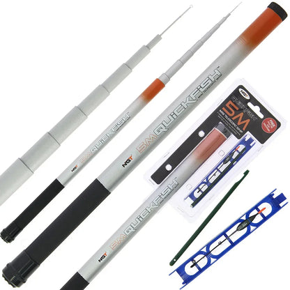 NGT Quickfish Combo 5m Compact Whip With Rig & Disgorger