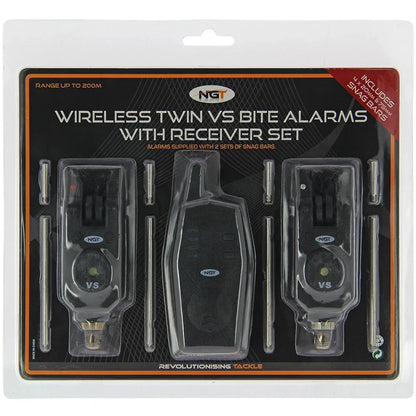 NGT VS 2 Piece Wireless Alarms Adjustable Volume & Tone With Receiver