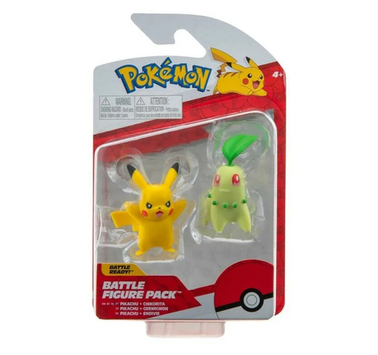 Pokémon Battle Figures Pikachu & Chikorita