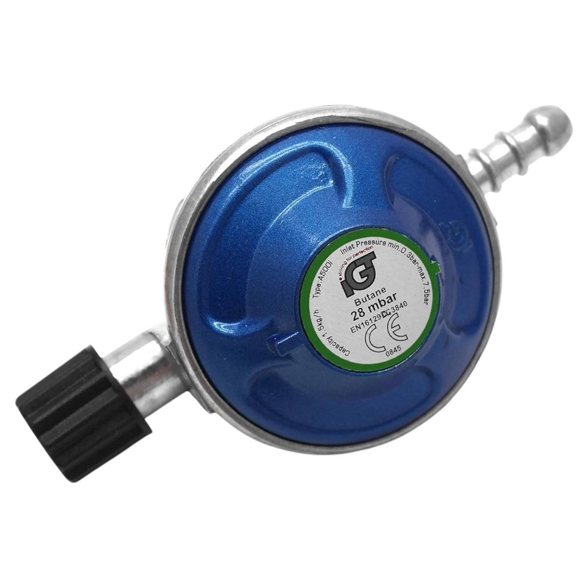Camping Gas Regulator Kit With 2m Gas Hose & x2 Jubilee Clips