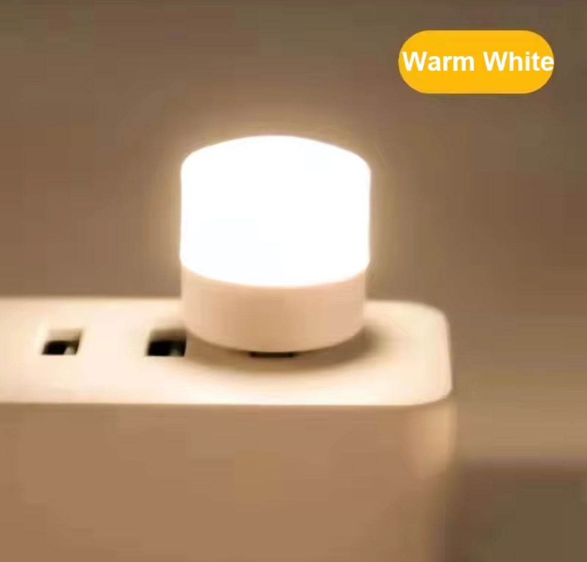 USB Warm White Plug In Night Light