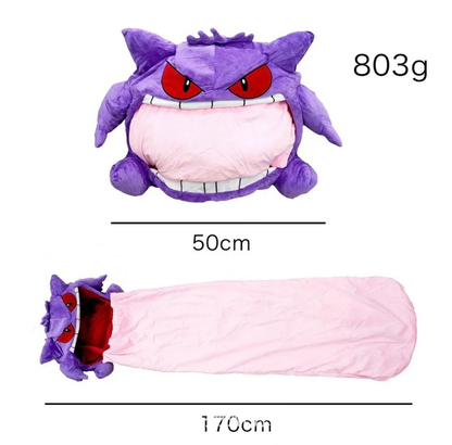 Gengar Transforming Soft Toy: Plush, Pillow, and Blanket in One