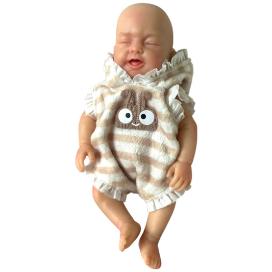6" Reborn Full Silicone Baby Girl Doll - "Dolly"
