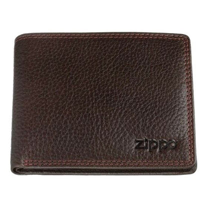 Zippo Leather Bi Fold Mocca Wallet