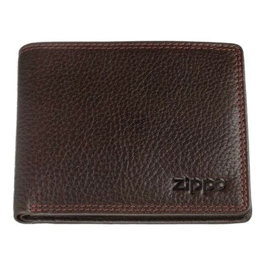 Zippo Leather Bi Fold Mocca Wallet