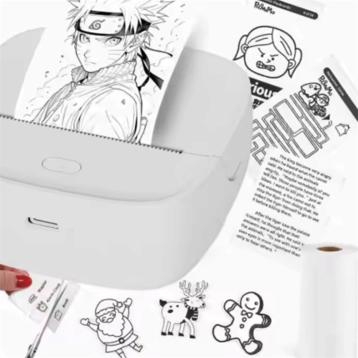 AiYin B23 Mini Thermal Printer Bluetooth Wireless Pocket Label Sticker iOS Andro