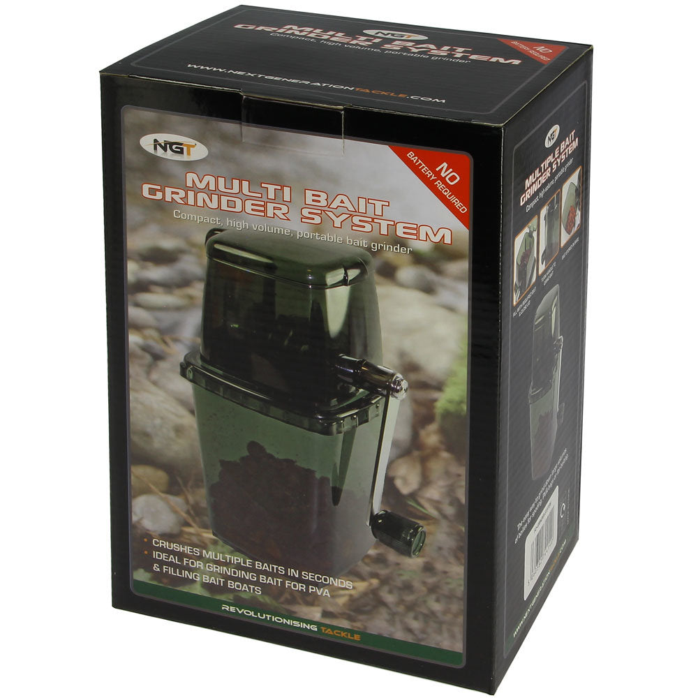 NGT Bait Grinder System With Handle Manual Operation