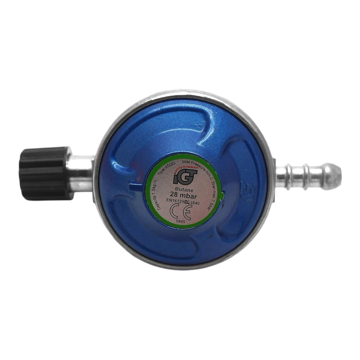 Camping Gas Regulator Kit With 2m Gas Hose & x2 Jubilee Clips