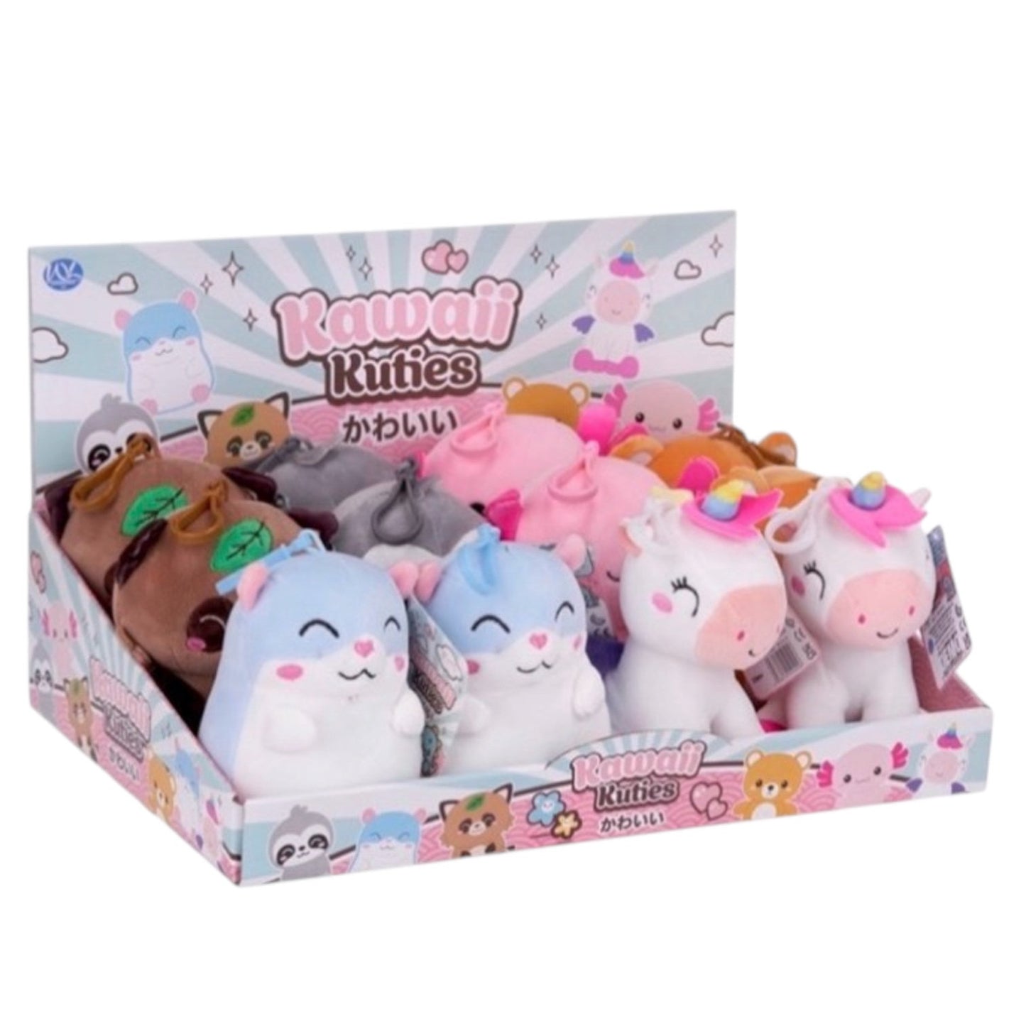 Kawaii Kuties 12cm Plush Bag Clips