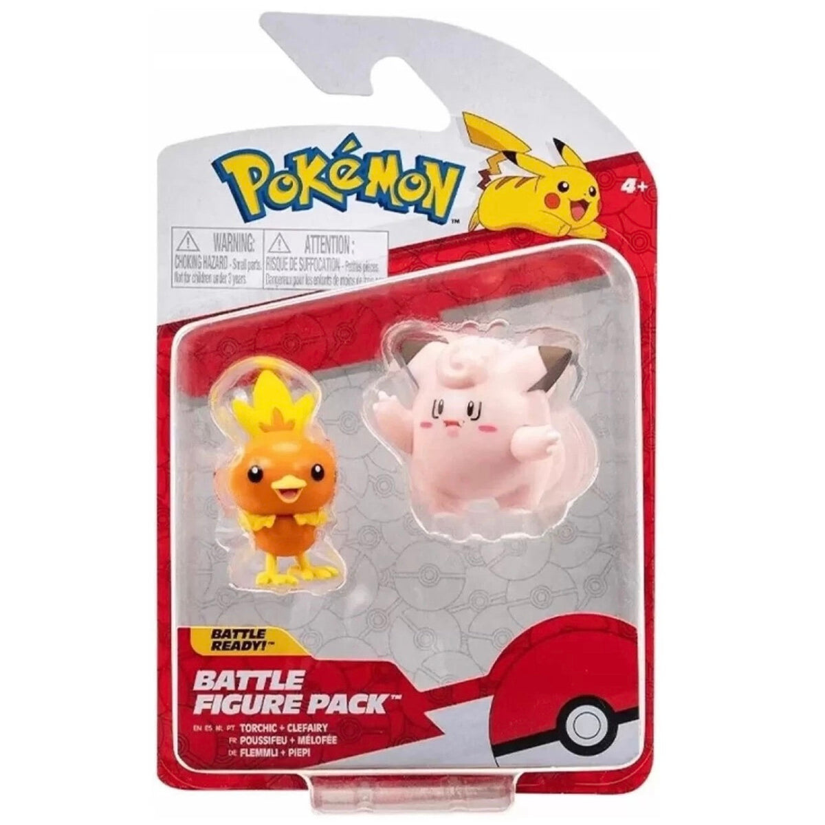Pokémon Battle Figures Pack Torchic & Clefairy