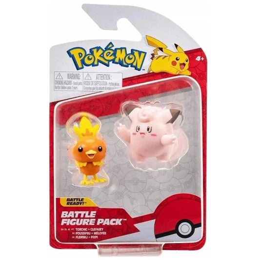 Pokémon Battle Figures Pack Torchic & Clefairy