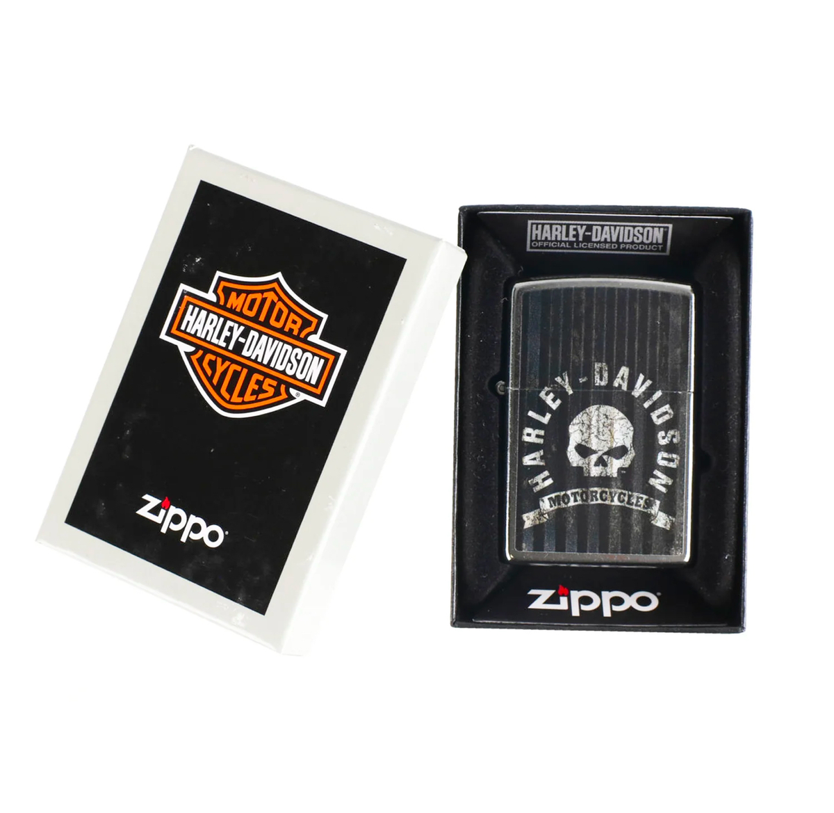 Zippo Regular Harley Davidson Skull Refillable Windproof Lighter