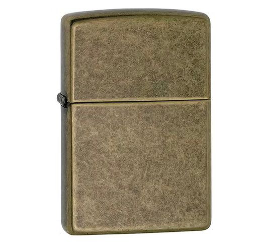 Zippo Regular Antique Brass Refillable Widproof Lighter