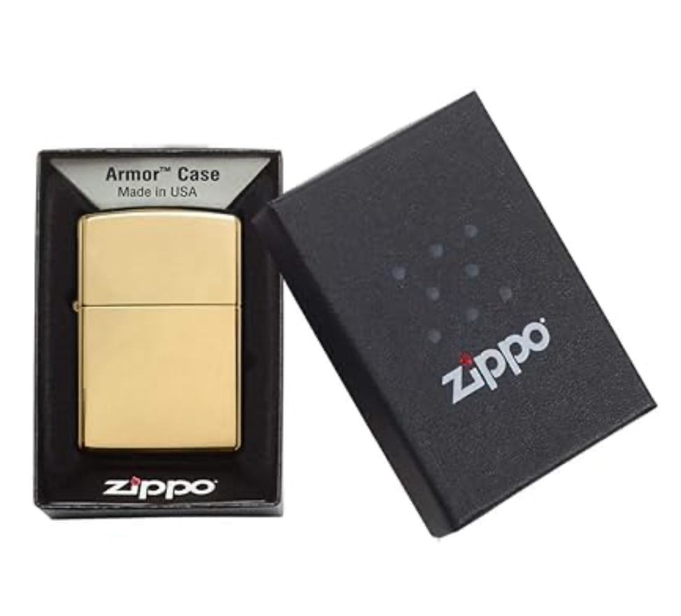 Zippo Regular High Polished Brass Armour Heavy Wall Refillable Windproof Lighter