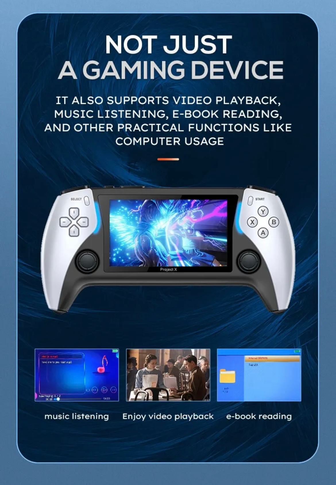 Project X Handheld Game Console 4.3" Screen