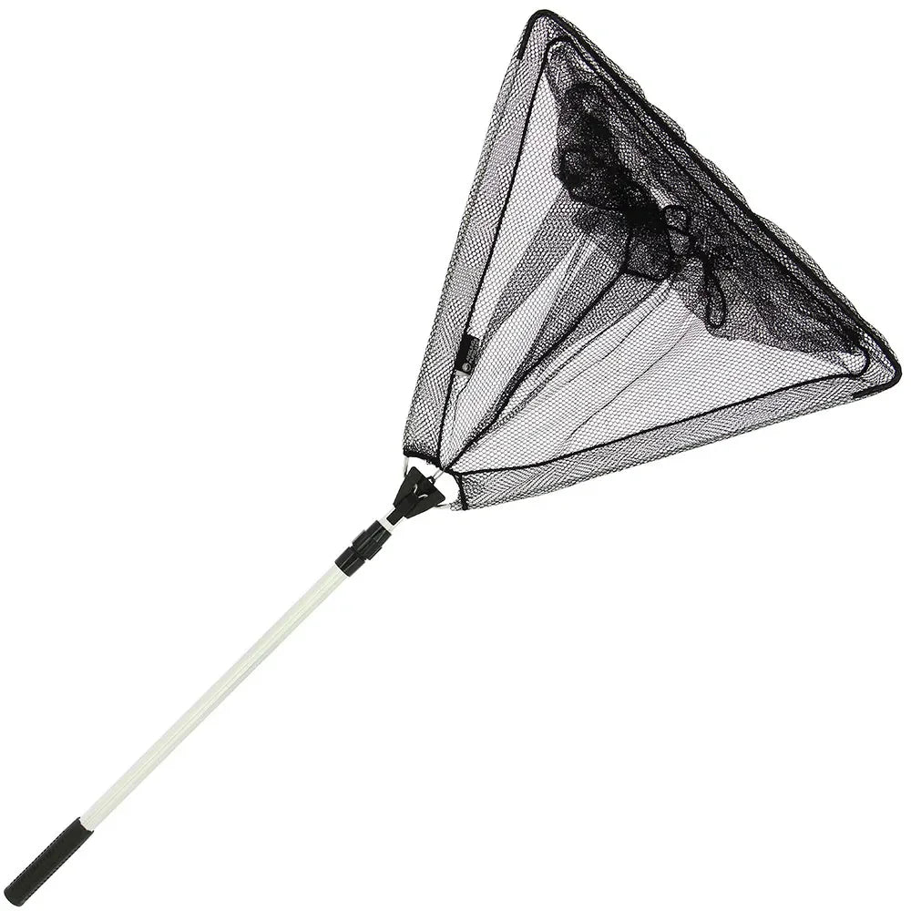 Angling Pursuits 50cm Triangular Quick Folding Net With Telescopic Handle Combo