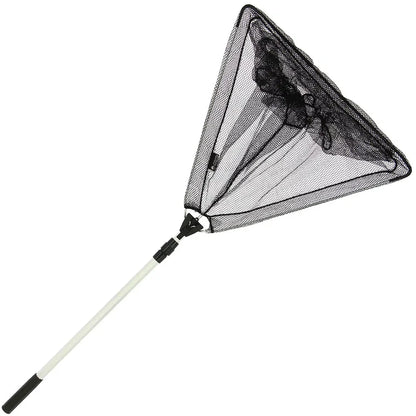 Angling Pursuits 50cm Triangular Quick Folding Net With Telescopic Handle Combo