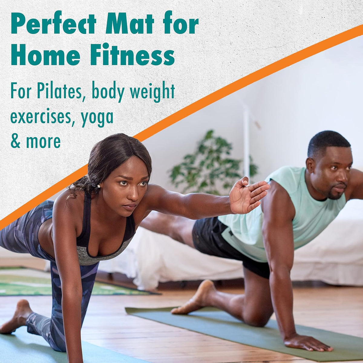 Maximo Black Fitness Excercise Mat 72" x 24"