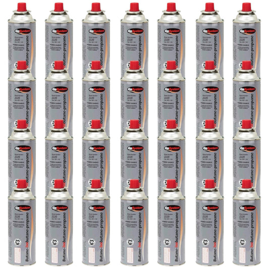 GoSystem 227g Bayonet Gas Cartridge 28 Pack Butane/Propane Mix