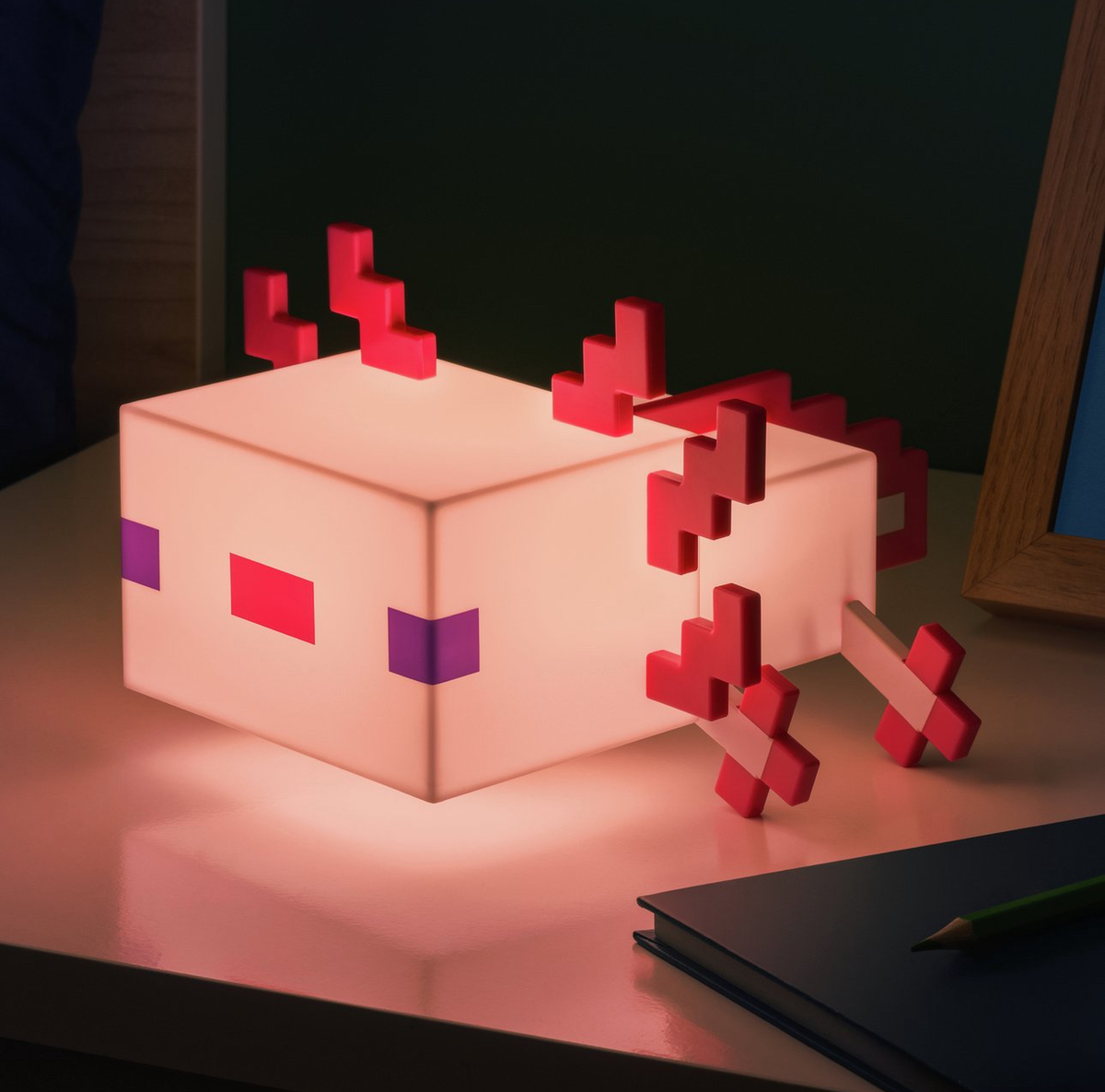 Minecraft Axolotl Rechargeable Lamp With 5 Different Colour Modes