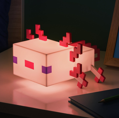 Minecraft Axolotl Rechargeable Lamp With 5 Different Colour Modes