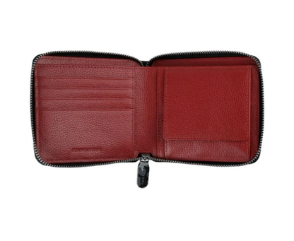 Zippo Grey Camo Leather Zipper Wallet Coin Pouch