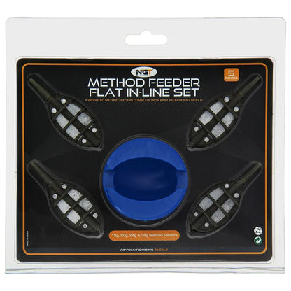 NGT Method Feeder Set - 4 Inline Feeders & Mould