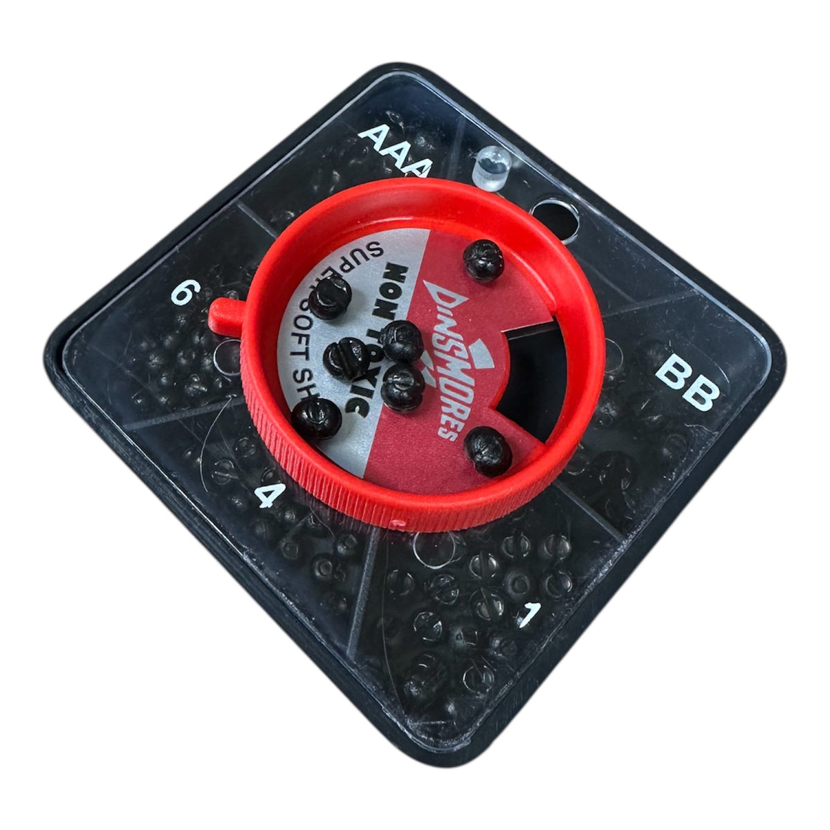 Dinsmores Non Toxic Super Soft Shot Sinking Fishing Weights With 5 Compartments