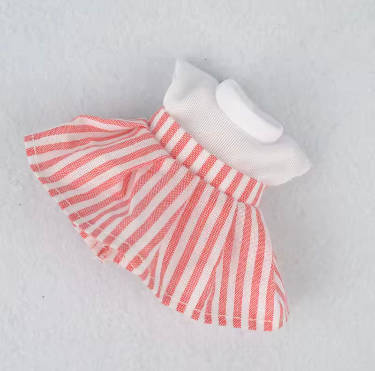 6" Silicone Baby Outfits - Stripy Dress & Top