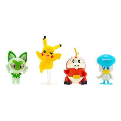 Pokémon Battle Figures Pikachu, Fuecoco, Sprigatito & Quaxly