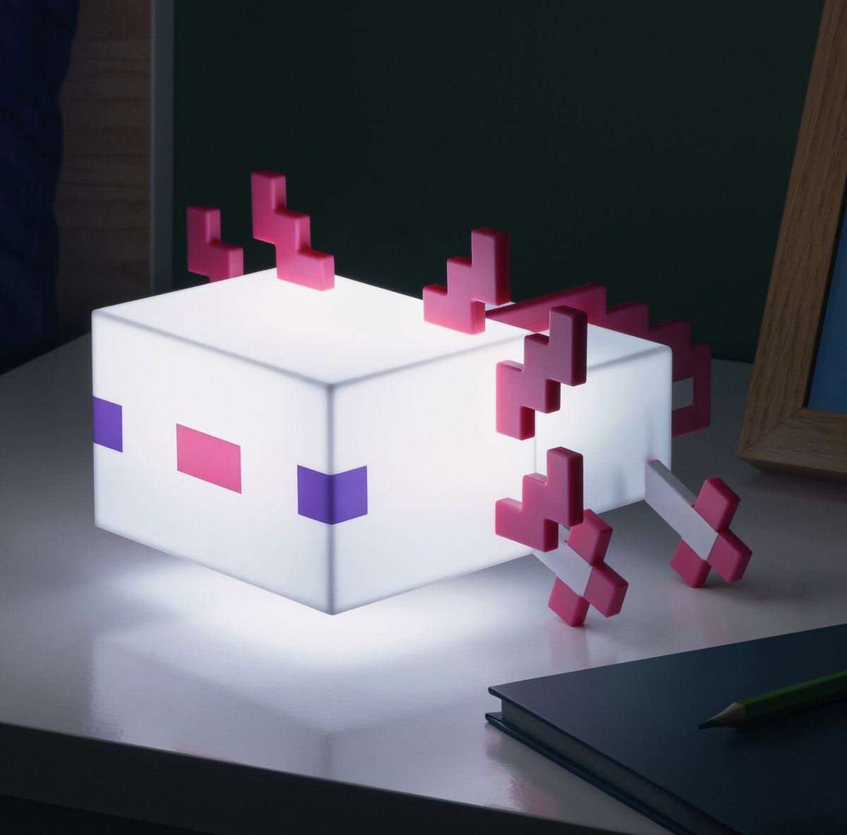 Minecraft Axolotl Rechargeable Lamp With 5 Different Colour Modes