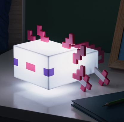 Minecraft Axolotl Rechargeable Lamp With 5 Different Colour Modes
