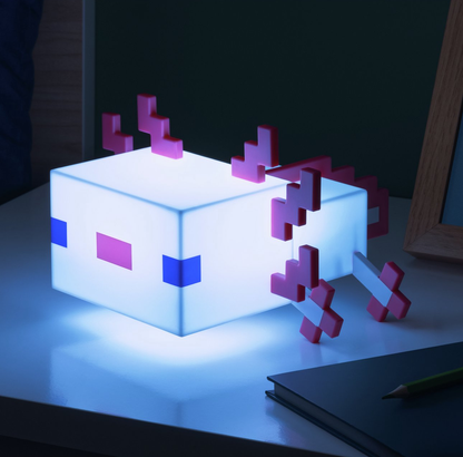 Minecraft Axolotl Rechargeable Lamp With 5 Different Colour Modes