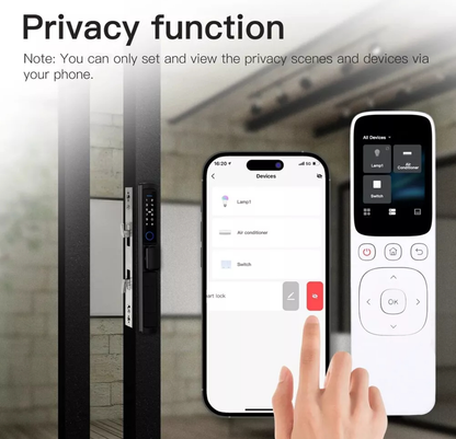 Moes White Smart Remote Control Works On Bluetooth WiFi RF IR & App Control