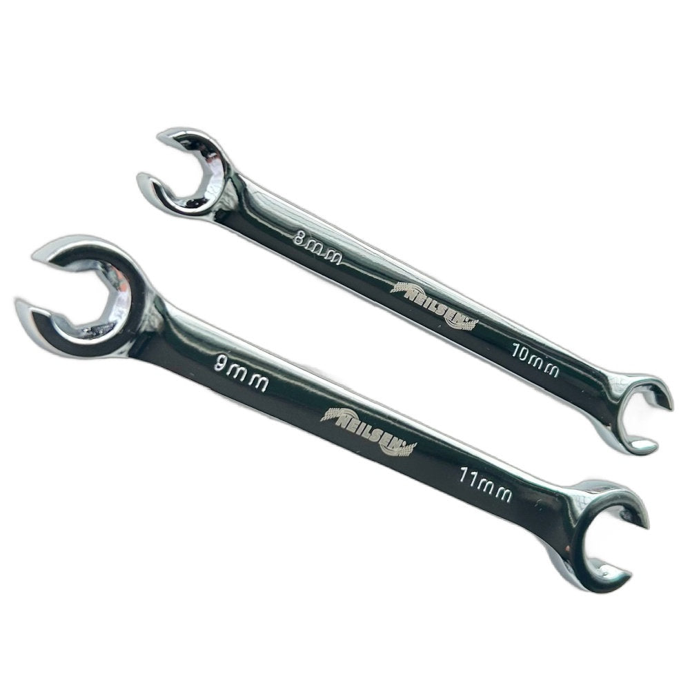 Neilsen 2 Piece Flare Nut Spanner Set 8mm, 9mm, 10mm & 11mm CT1659