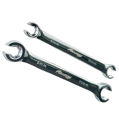 Neilsen 2 Piece Flare Nut Spanner Set 8mm, 9mm, 10mm & 11mm CT1659
