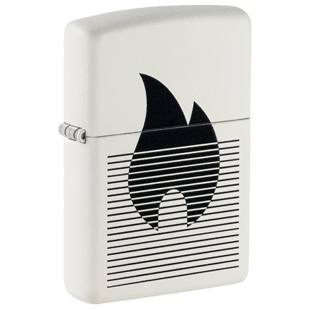 Zippo Regular Lined Flame Design Refillable Windproof Lighter