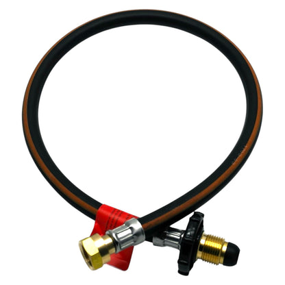Propane Pigtail Hose 0.45m With Hand Wheel Non Return POL x W20 Fitting