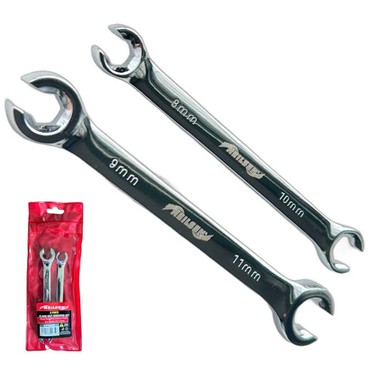 Neilsen 2 Piece Flare Nut Spanner Set 8mm, 9mm, 10mm & 11mm CT1659