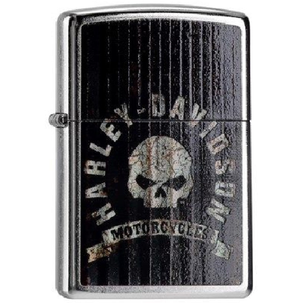 Zippo Regular Harley Davidson Skull Refillable Windproof Lighter