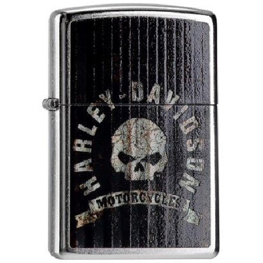 Zippo Regular Harley Davidson Skull Refillable Windproof Lighter