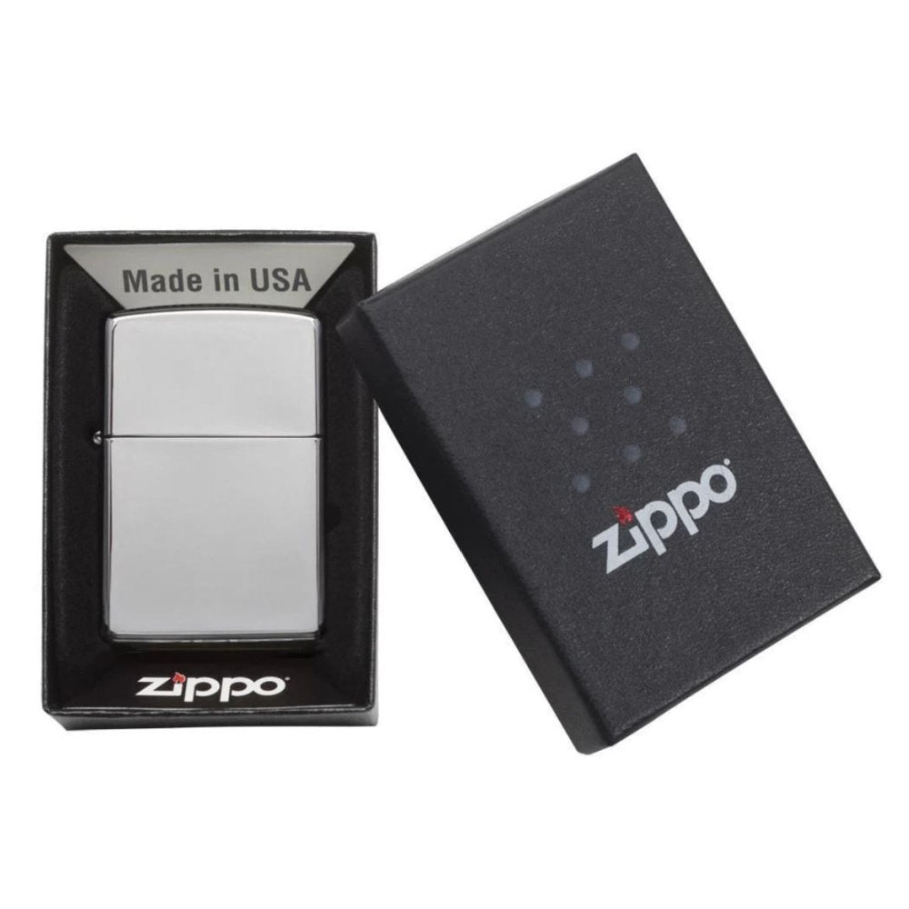 Zippo Regular High Polished Chrome Refillable Windproof Lighter