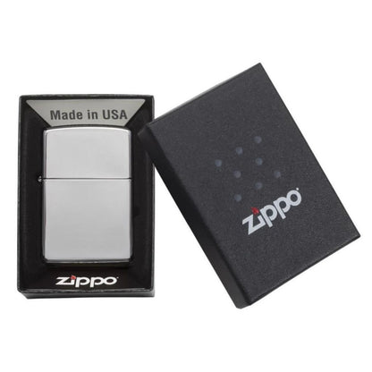Zippo Regular High Polished Chrome Refillable Windproof Lighter