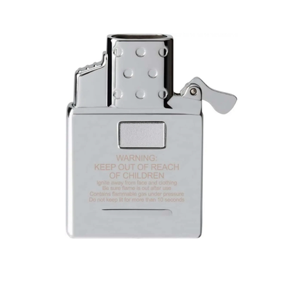 Zippo Regular Chrome Butane Refillable Double Torch Lighter Insert