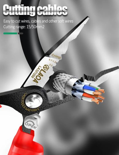 LAOA Insulated Wire Cutting Cable Stripping Needle Nose Pliers