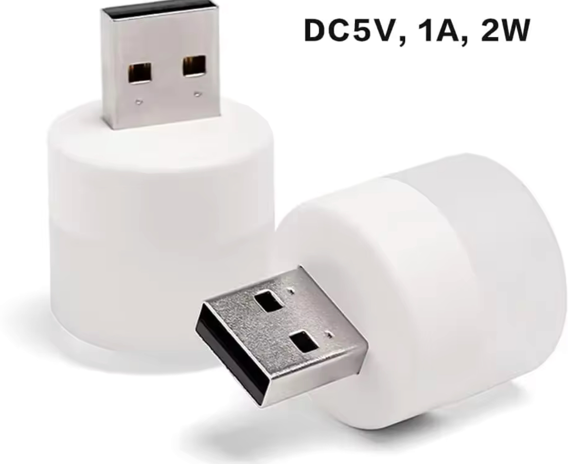 USB Warm White Plug In Night Light