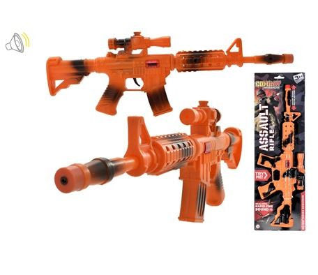 Friction Assault Rifle With Moving Barrel & Shooting Sound
