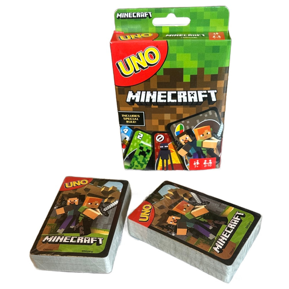 Minecraft UNO Family Fun Entertainment Game