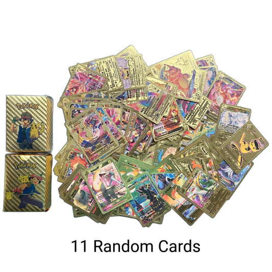 11 Random Gold Pokémon Cards